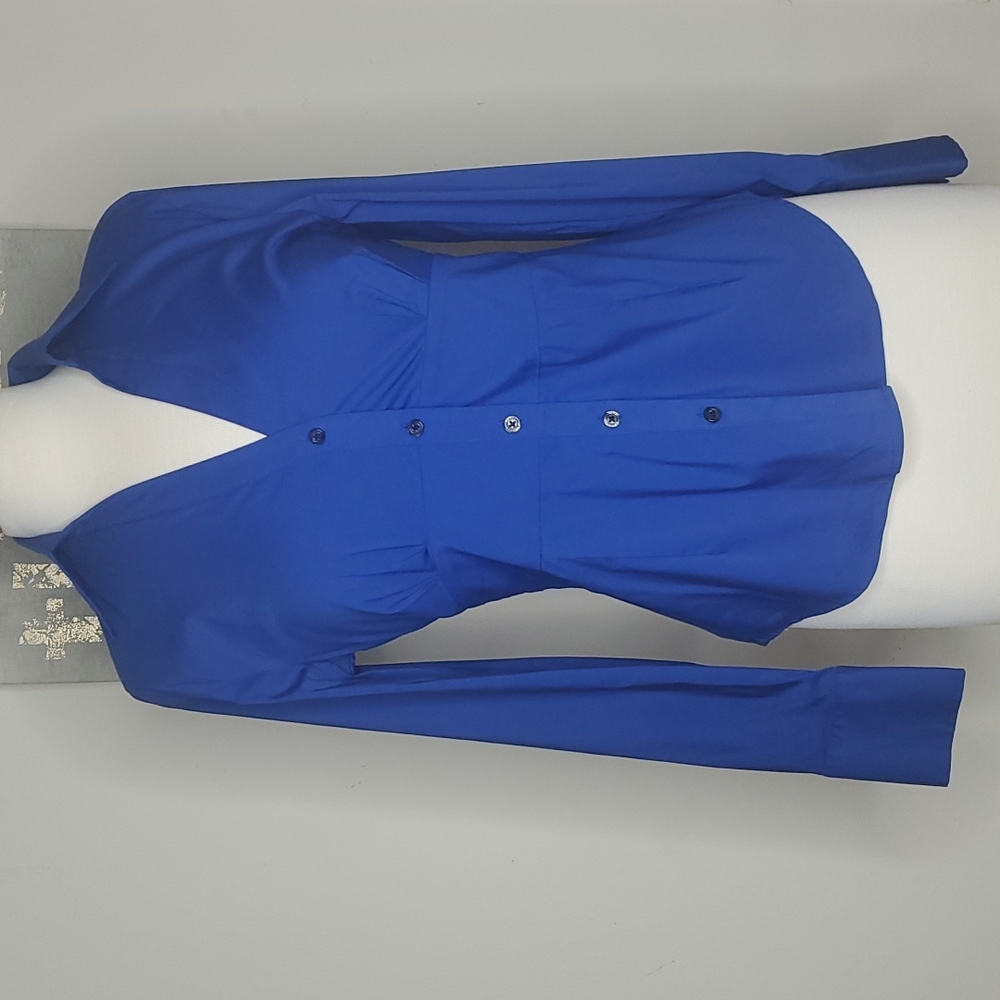 Express blue button down shirt